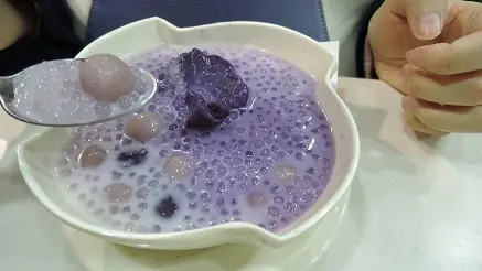 紫薯蓉芋圓西米露