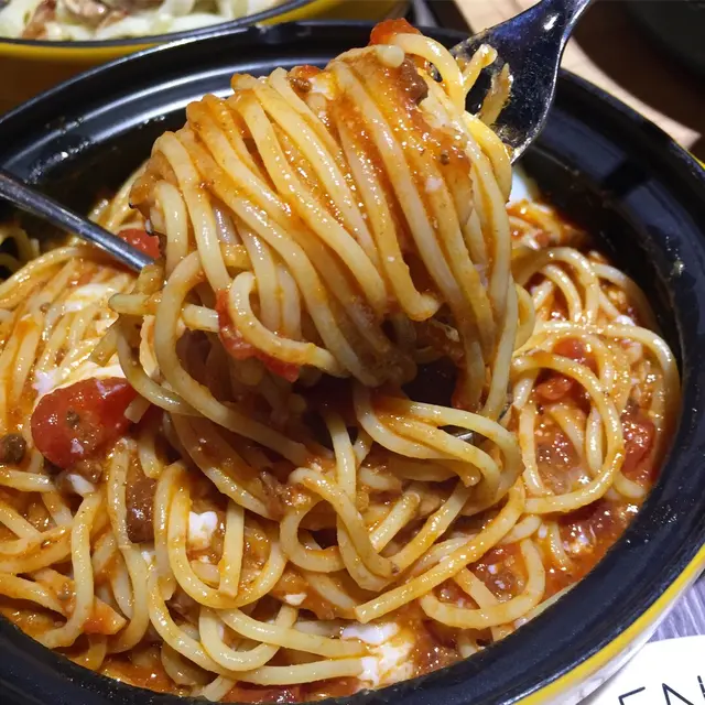 肉醬溫泉蛋意大利粉