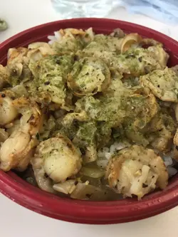 牛油帆立貝丼