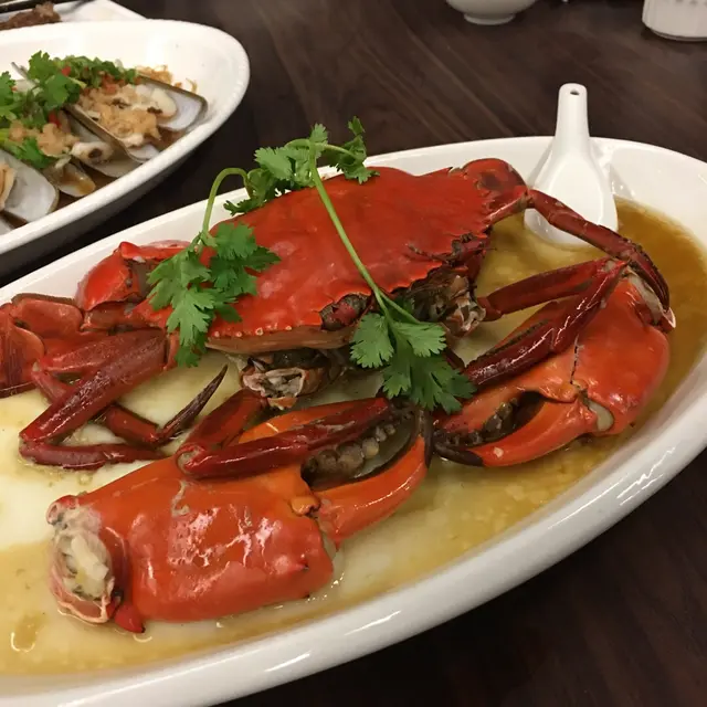 花雕蛋白蒸大肉蟹