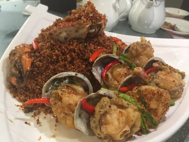 大大隻避風塘蟹+6隻避風塘鮮鮑魚