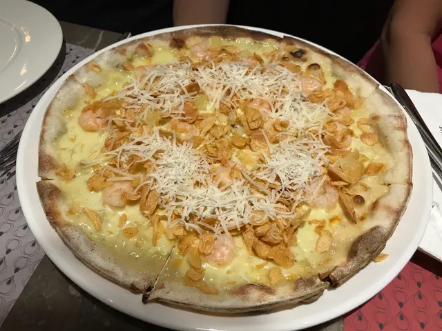 蝦、菠蘿、炸蒜片MFG招牌意大利薄餅