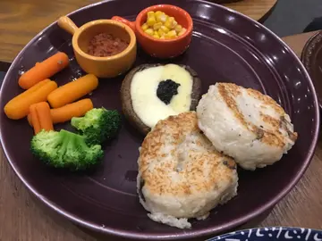 黑松露芝士烤大啡菇煎意大利飯