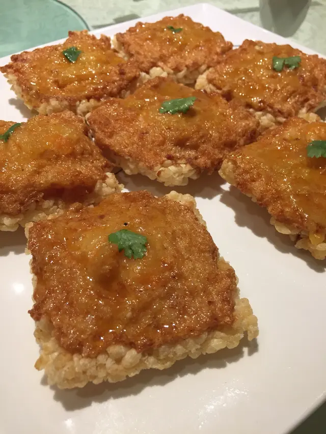 黃金鍋巴蝦多士