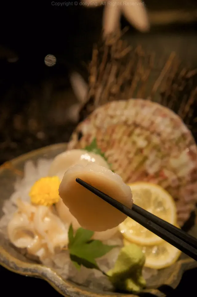 磯燒活日本帆立貝刺身