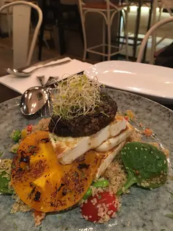 Portobello  Mushroom  Tofu  Salad