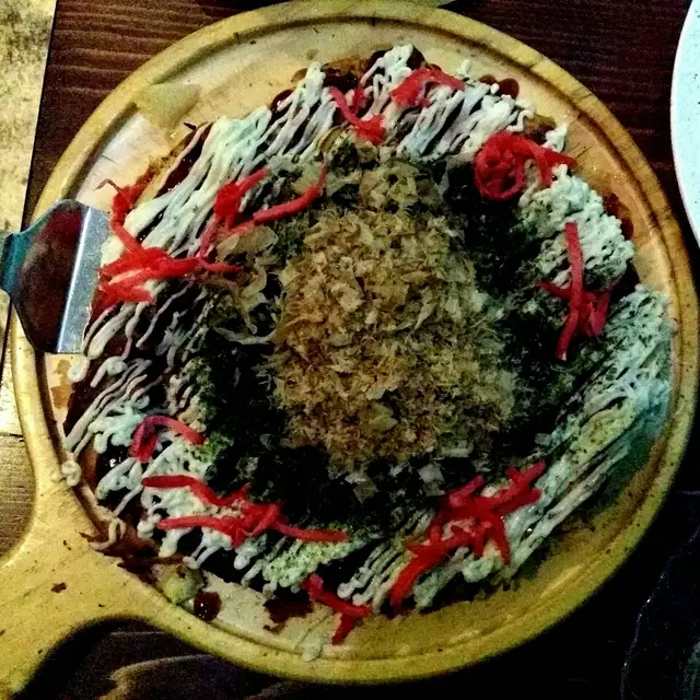 日式海鮮大阪燒薄餅