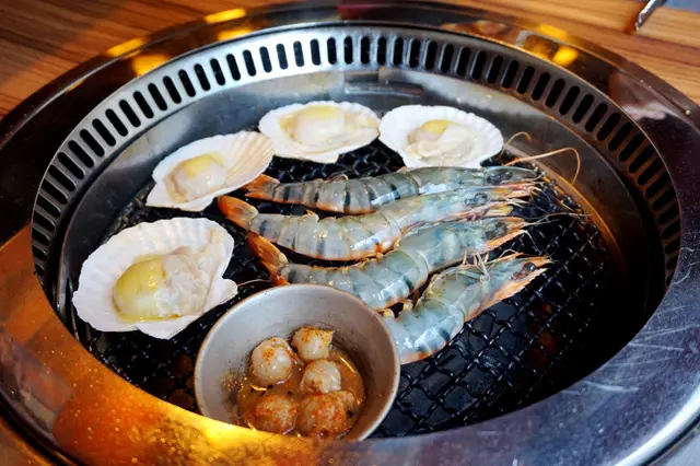 帆立貝、虎蝦、墨魚咀