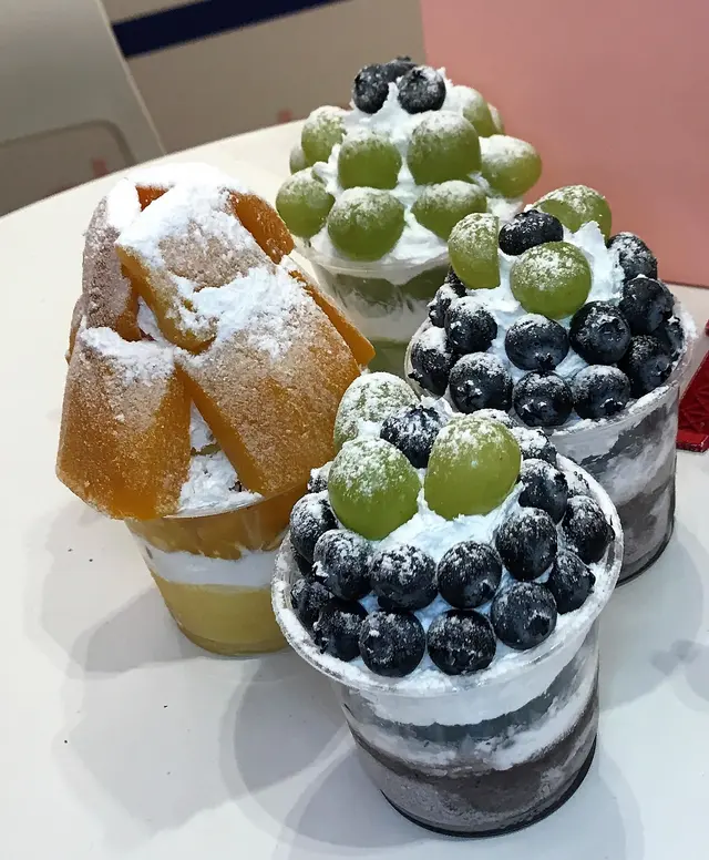 細杯裝芒果沙冰, 青提沙冰, 藍梅沙冰