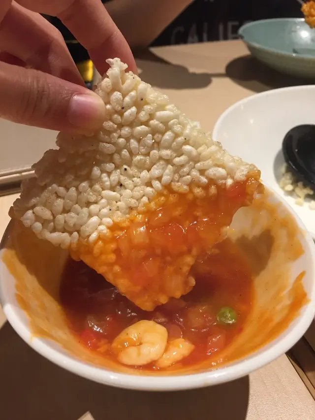 鮮茄蝦仁鍋巴