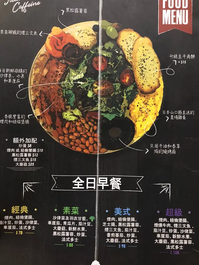 四款全日早餐