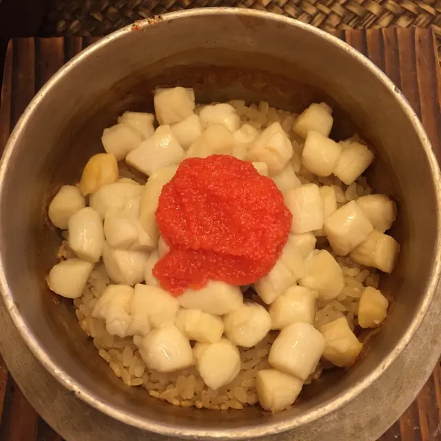 明太子柱貝釜飯