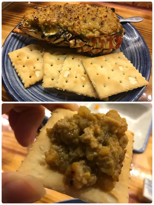 龍蝦頭濱燒配餅干