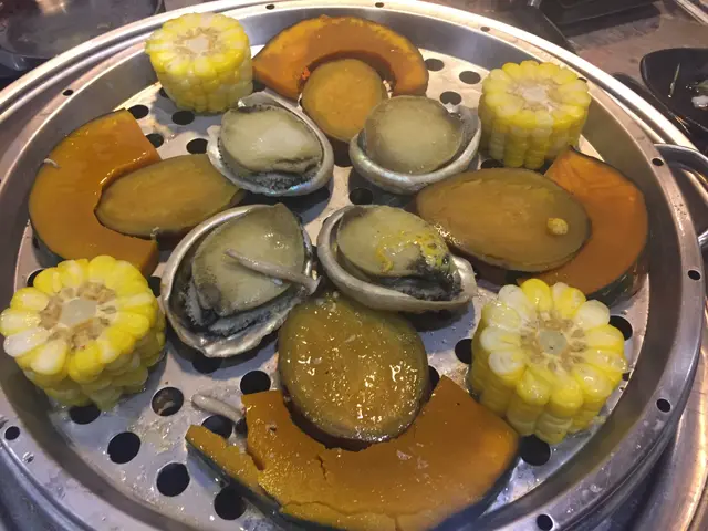 南非鮑魚&日本南瓜&日本番薯&粟米