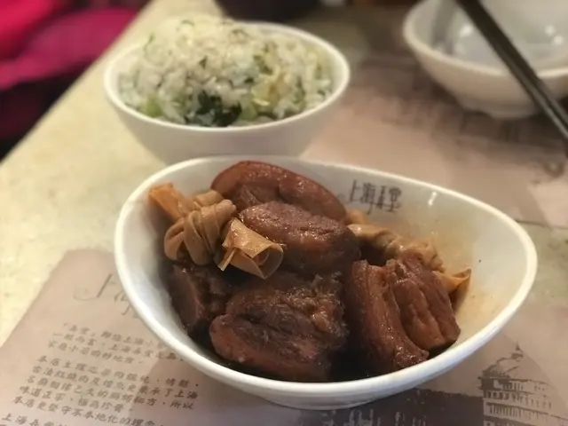 紅燒肉百頁結菜飯