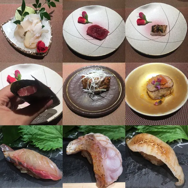 粒貝,赤身,竹簽魚,拖羅,魚絞,鮟鱇魚肝,深海池魚,赤鯥,鰈魚