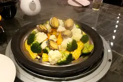 陈皮大连鲍鱼 + 什锦瓜菜