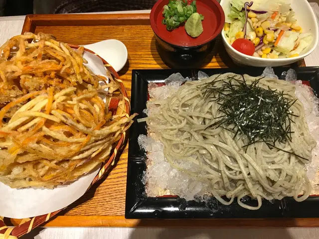 日本野菜天婦羅冷海藻烏冬（餐）