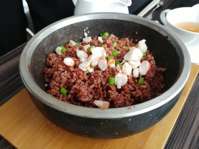 蝦膏泡瀘湖紅米飯