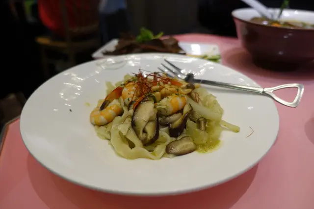 青醬大蝦手作麵