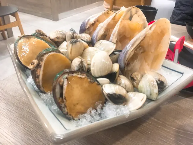 鮑魚、象拔蚌、蜆