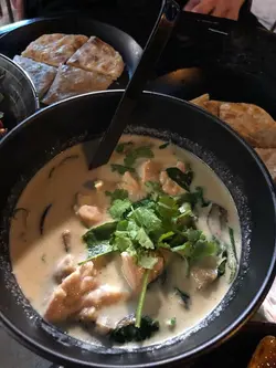 青咖哩雞和薄餅