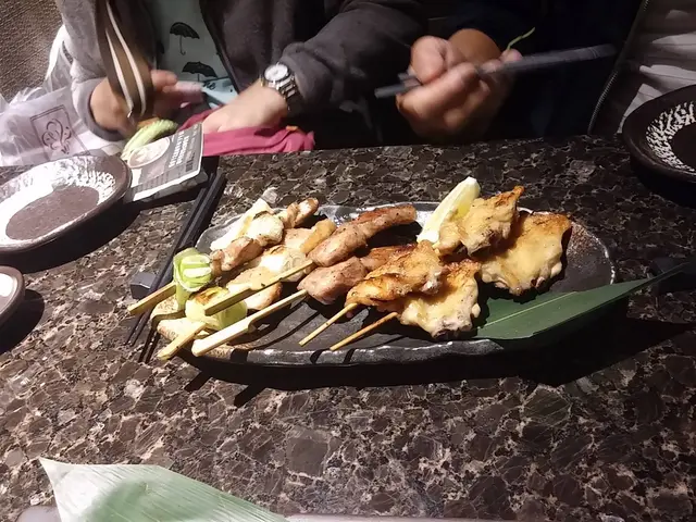 有8至10款串燒,試左3種,合鴨大荵雞肉,牛舌同埋雞翼