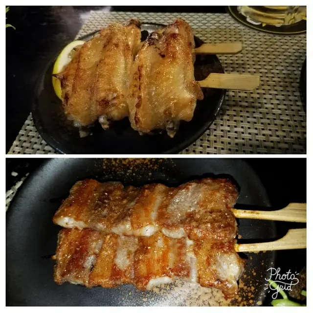 燒雞亦 (上),黑豚肉 (下)