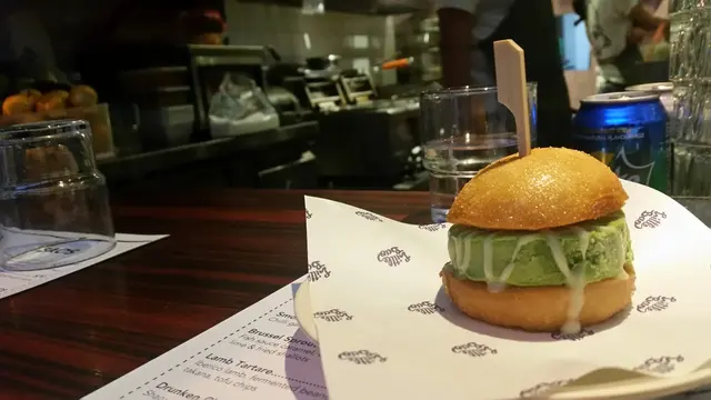 Ice Cream Bao (Green Tea Ice Cream and Condensed Milk)