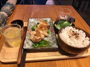 Teriyaki  chicken  rice  