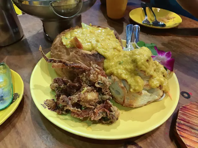 泰皇咖哩法包軟殼蟹