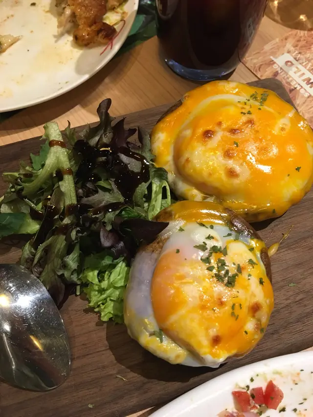 Juicy蛋汁配juicy啡菇，做得很香