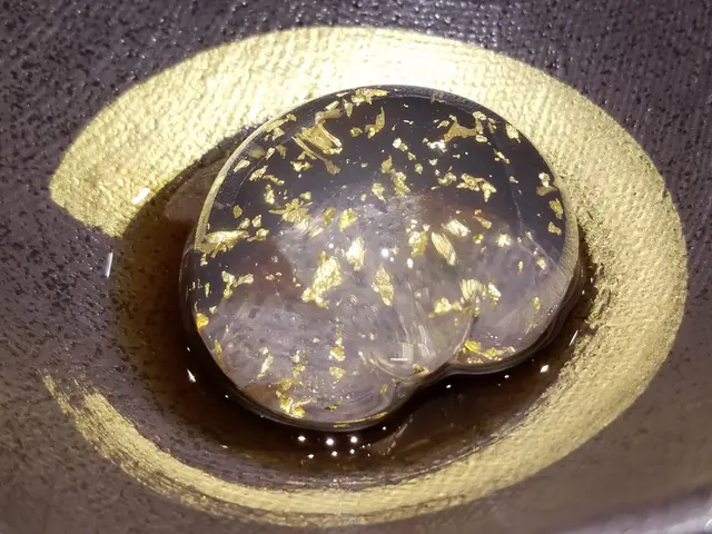 有金箔的水信玄餅,我都是第一次食,好靚。