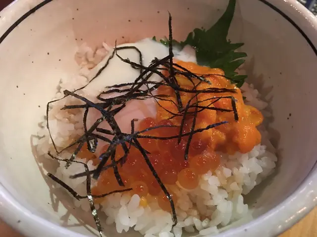 海膽溫泉蛋飯,海膽好新鮮,好足料~
