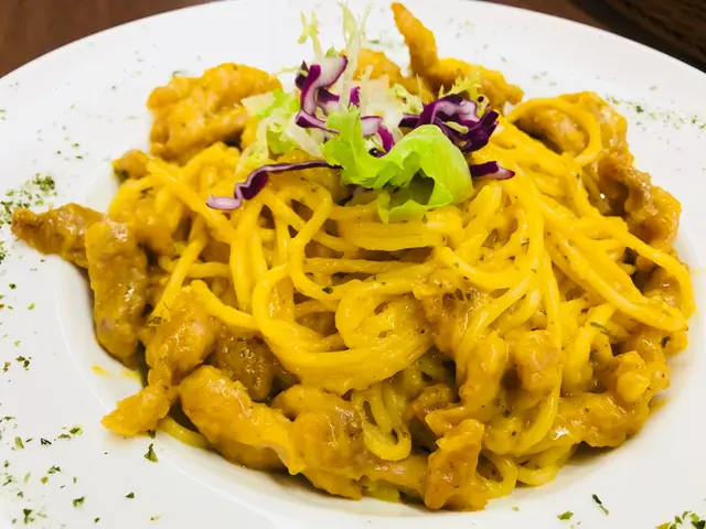 香草南瓜雞肉絲炒意粉