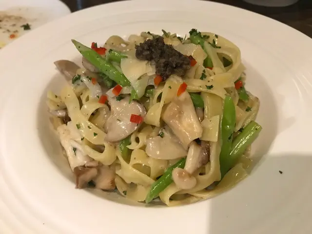 黑松露鮮露荀忌廉汁闊條麵