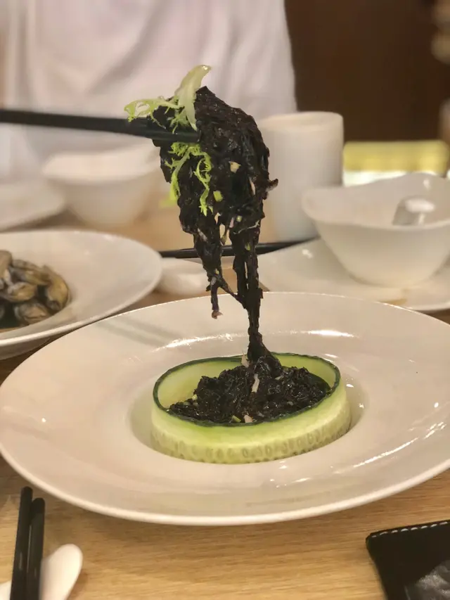 蝦苗拌頭水紫菜