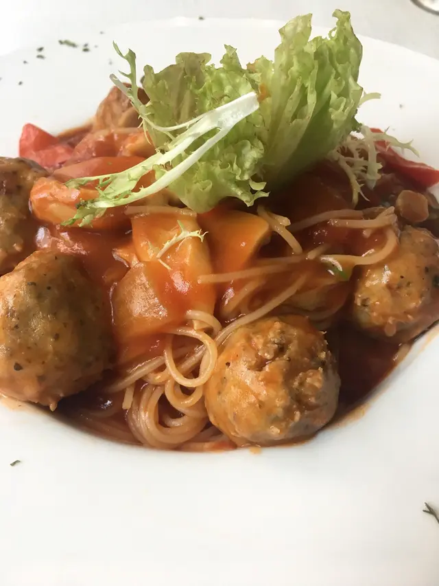 意式肉丸配天使麵