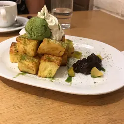 綠茶紅豆法式多士