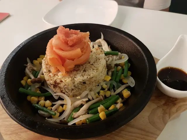 明太子三文魚鐵板香味飯