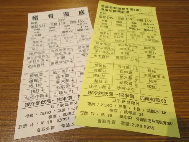 不同湯底的車仔麵