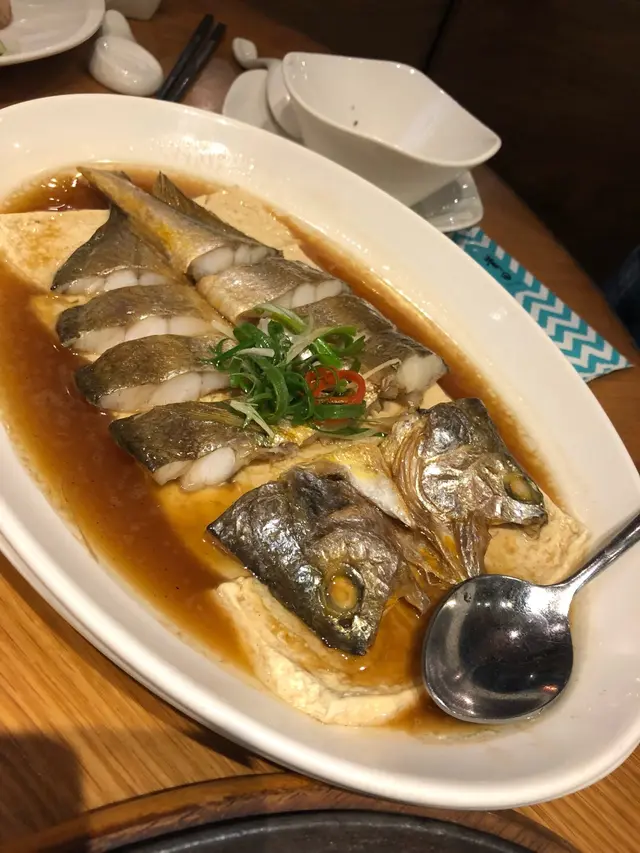 咸黃花魚蒸豆腐