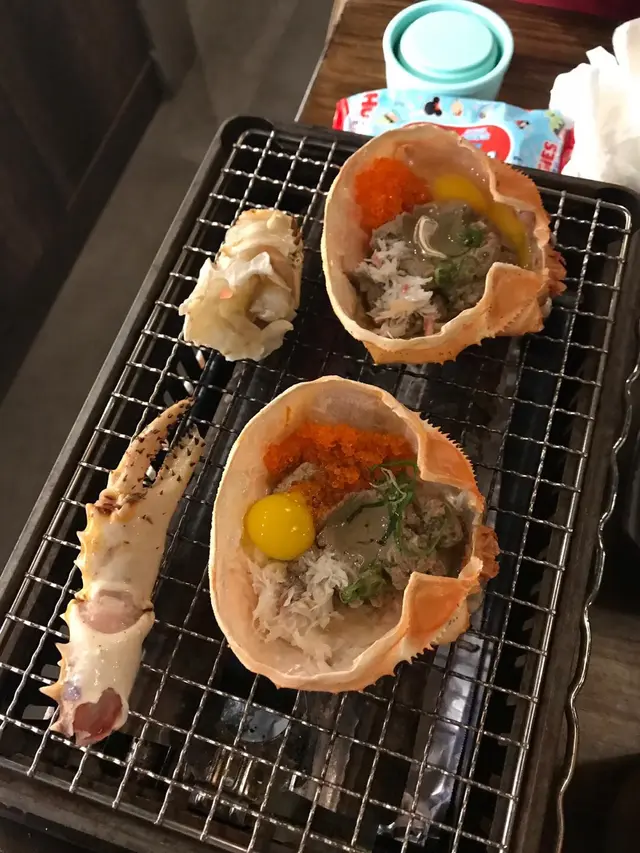 焼蟹蓋，燒蟹腳