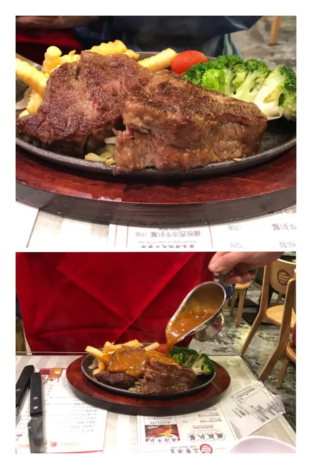 鐵板招牌牛柳餐