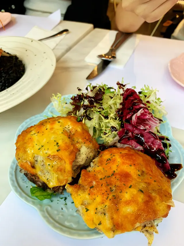 黑松露薯蓉焗美國有機大啡菇