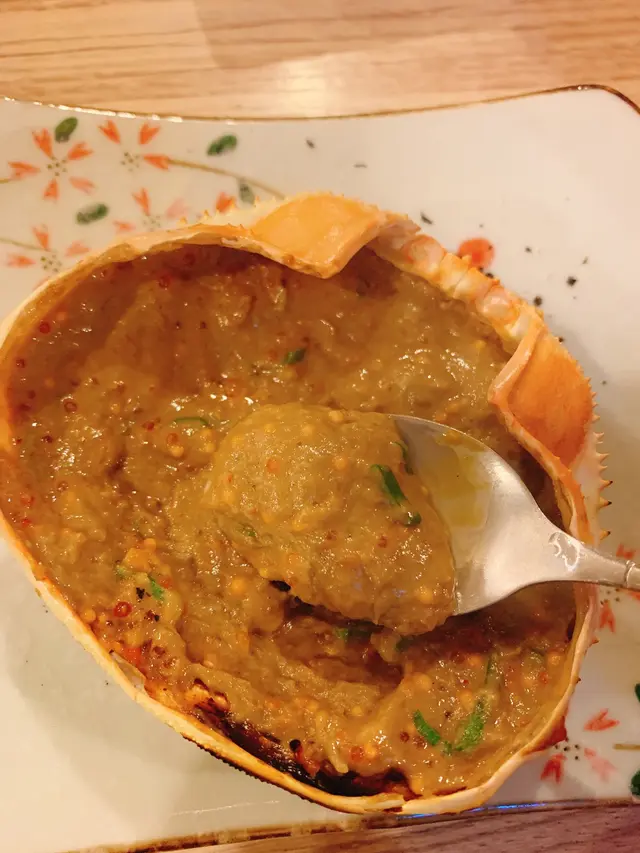 蟹味噌甲羅燒