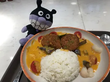 泰式紅咖喱 “新豬肉”  肉餅飯