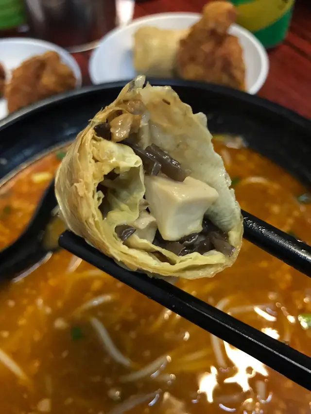 冬菇切成條狀，好有咬口，唔錯