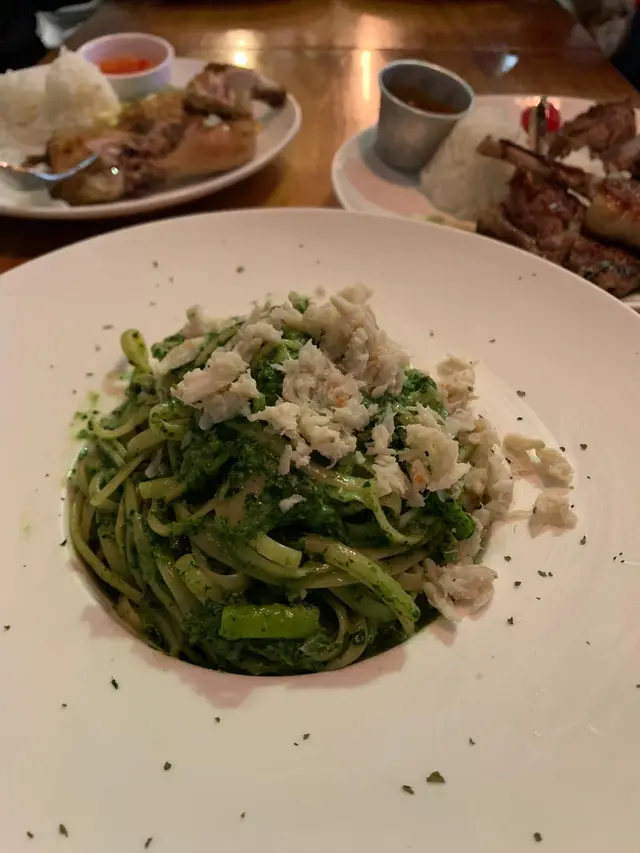 菠菜忌廉扁意粉