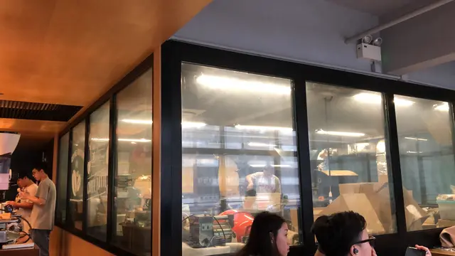 可以邊看著烘焙過程嘆珈琲。